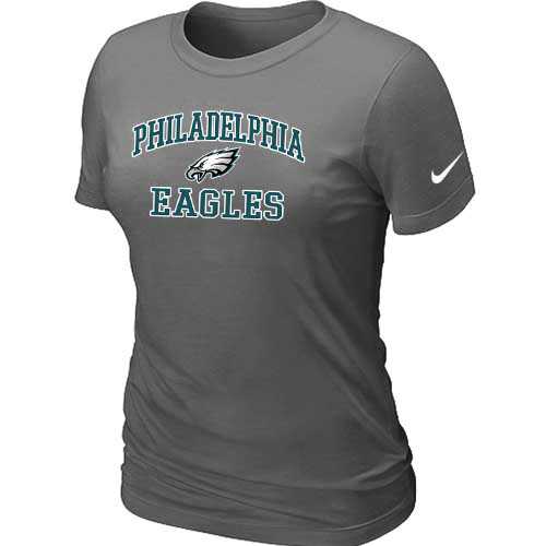 Women Philadelphia Eagles Team Logo Gray Nike Short Sleeve T-Shirt FengYun,We sell and wholesale Women Philadelphia Eagles Team Logo Gray Nike Short Sleeve T-Shirt FengYun on line form chian!
